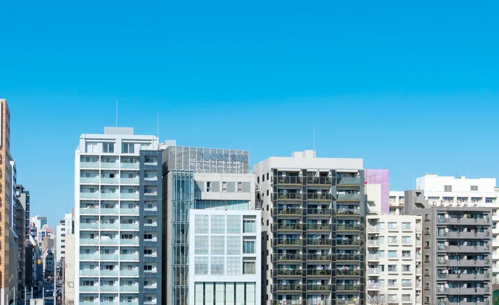 マンションが並ぶ街並み